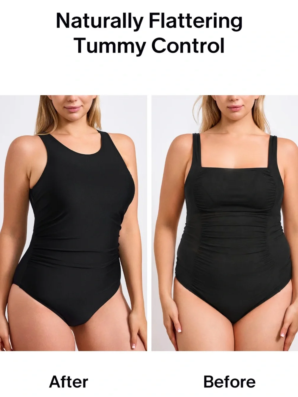 Cupshe Mesh Backless One-Piece Swimsuit with Tummy Control Black Size Small NWOT